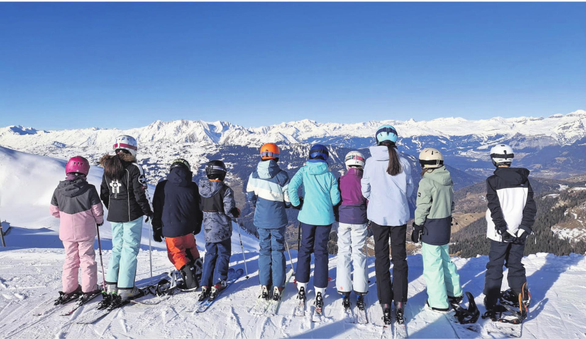 Auf der Skipiste: Die Sportwoche bot den Schülerinnen und Schülern viel Spass. Fotos: zVg - Das Bild wird blockiert. – Möglicherweise durch einen aktiven Adblocker.