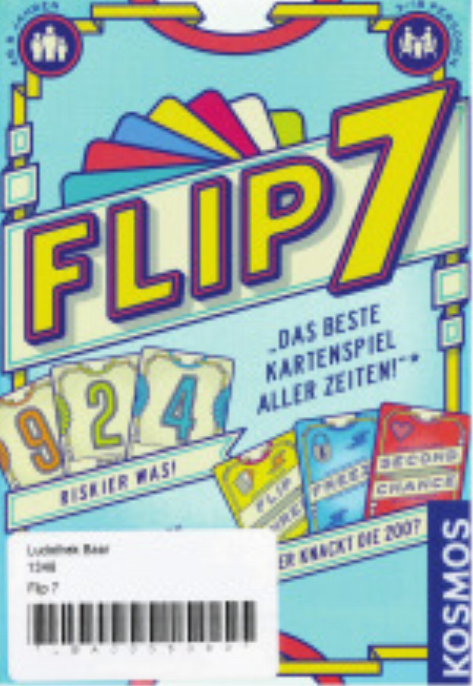 Spieltipp der Ludothek «Flip 7» - Das Bild wird blockiert. – Möglicherweise durch einen aktiven Adblocker.