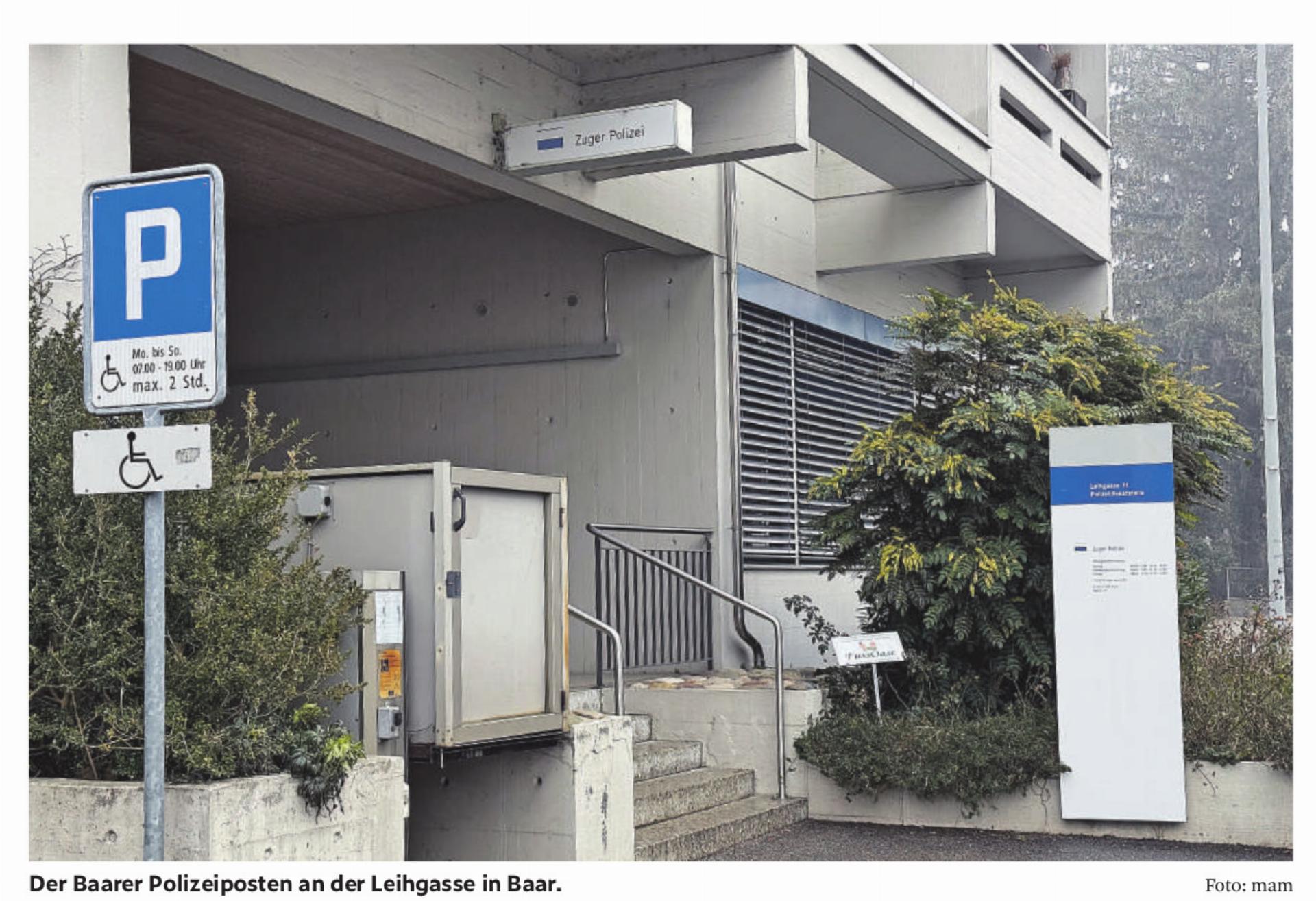 Baar muss vorerst auf einen Ortspolizisten verzichten - Das Bild wird blockiert. – Möglicherweise durch einen aktiven Adblocker.