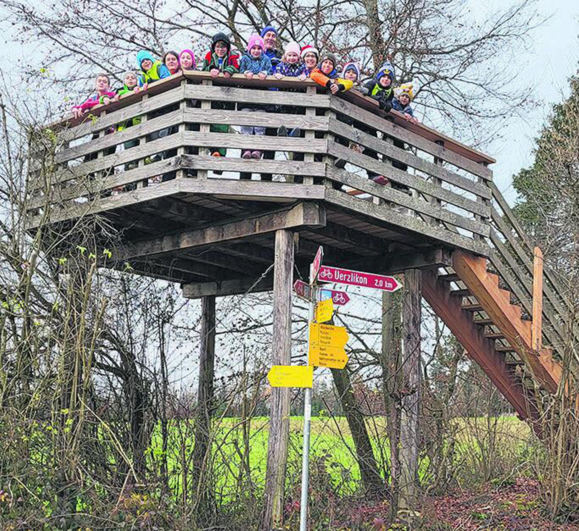 Die Jugendriege vom TSV Concordia auf Chlauslauf