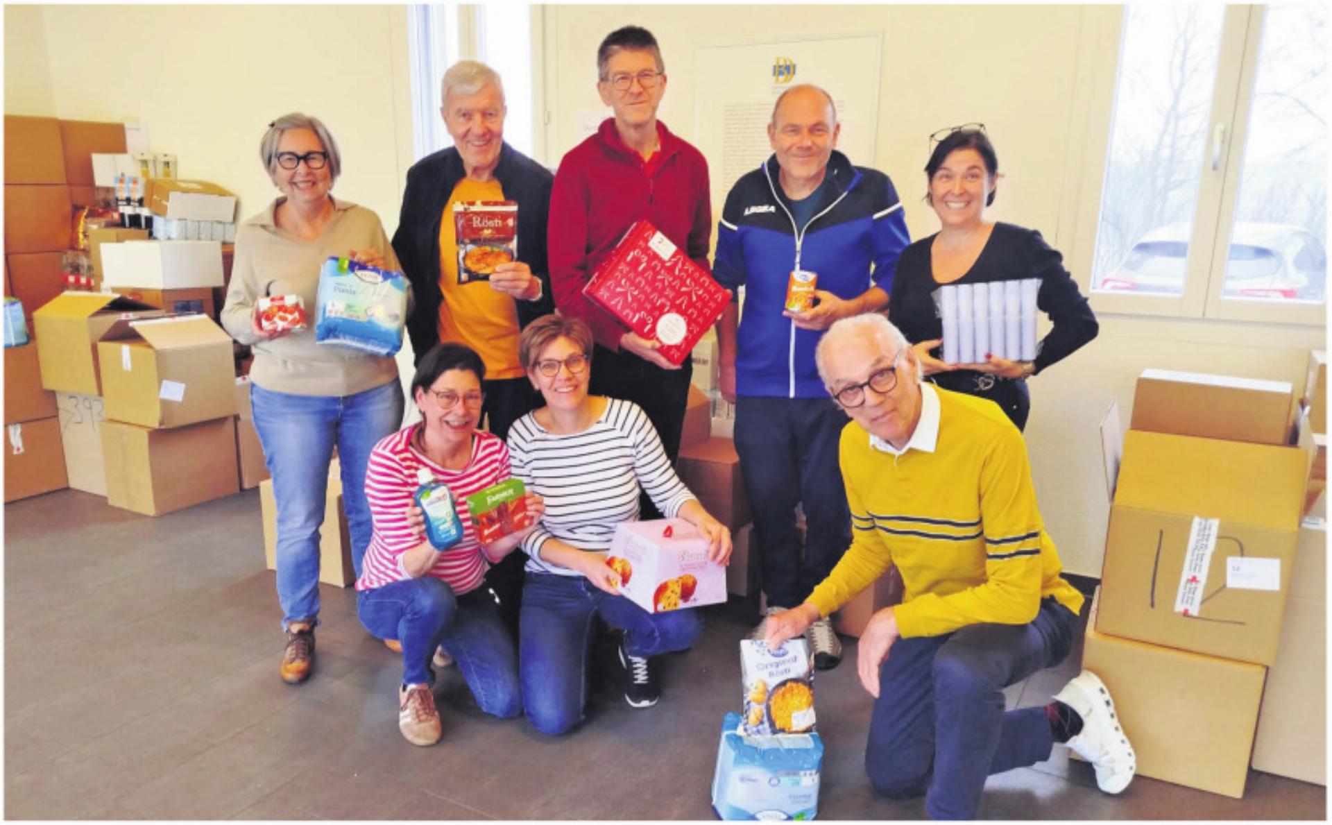 Insgesamt wurden schweizweit mehrere hundert Tonnen haltbare Lebensmittel und Hygieneprodukte gespendet. Foto: zVg - Das Bild wird blockiert. – Möglicherweise durch einen aktiven Adblocker.