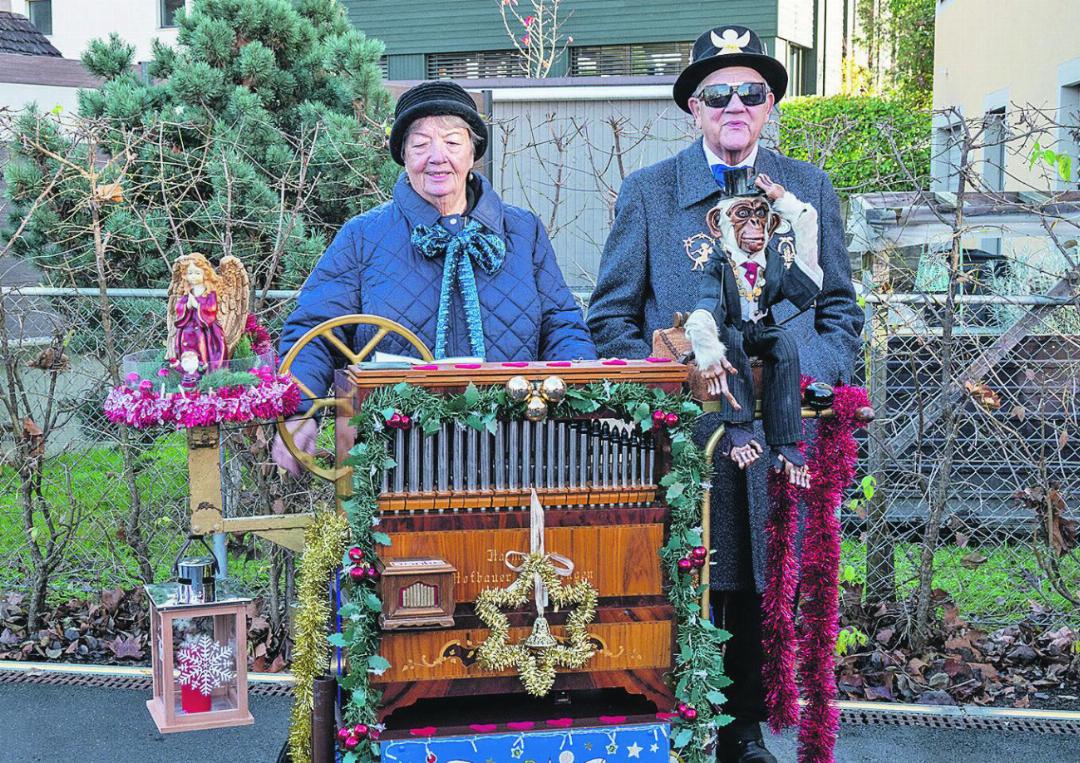 Die Drehorgelmusik gehört zum Christchindlimärcht. Fotos: eb Die Drehorgelmusik gehört zum Christchindlimärcht. Fotos: eb
