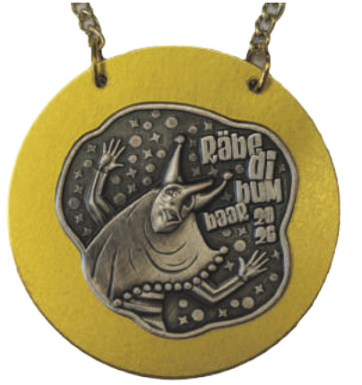 Die Gönnerplakette der Räbefasnacht 2026. Foto: zVg