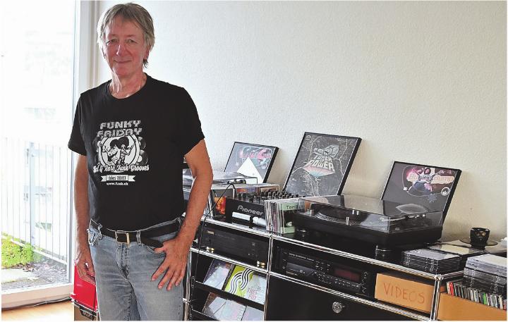 Peter Wermelinger bringt als DJ regelmässig Funk-Musik nach Baar und Umgebung. Fotos: ls