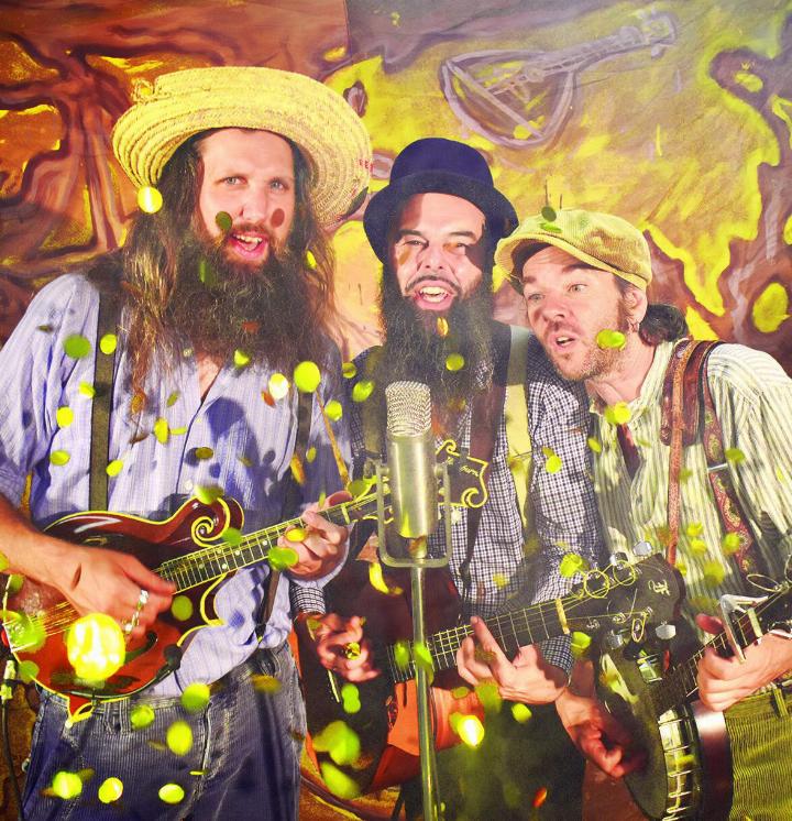 Das Trio «Hinterwäldler» erkundet amerikanische Folk-Musik. Foto: zVg