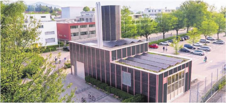 Die Heizzentrale Lättich versorgt neben dem Schwimmbad zahlreiche weitere Gewerbeliegenschaften. Bild: zVg