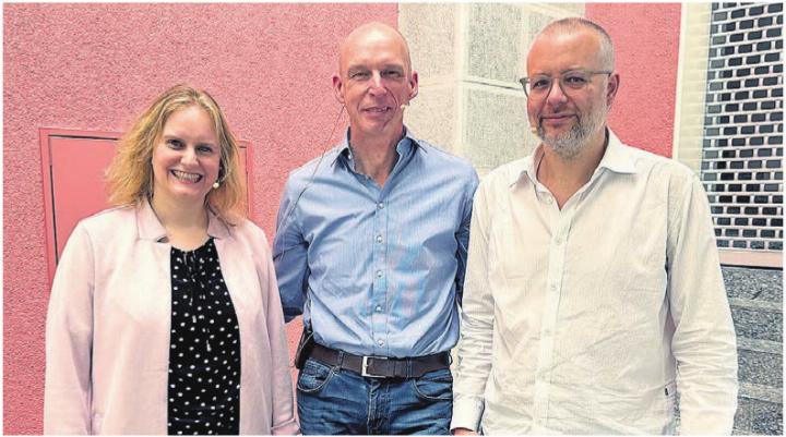 Stefanie Waldburger, Jean-Pierre Koch und Dominik Bucheli referierten zu rechtlichen Aspekten sowie Mobilität und Verkehr im Alter. Fotos: rah