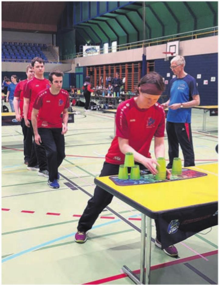 Staffelteam 19  beim Wettkampf.