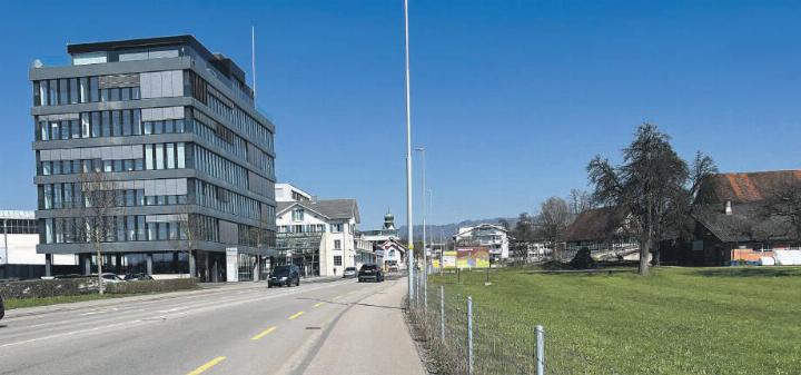 Im Gebiet der Richtung Süden abgehenden Zugerstrasse könnten – so eine Überlegung – Hochhäuser entstehen.