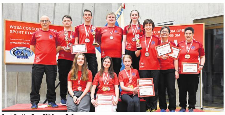 Sport-Stacking-Team TSV Concordia Baar. Foto: zVg