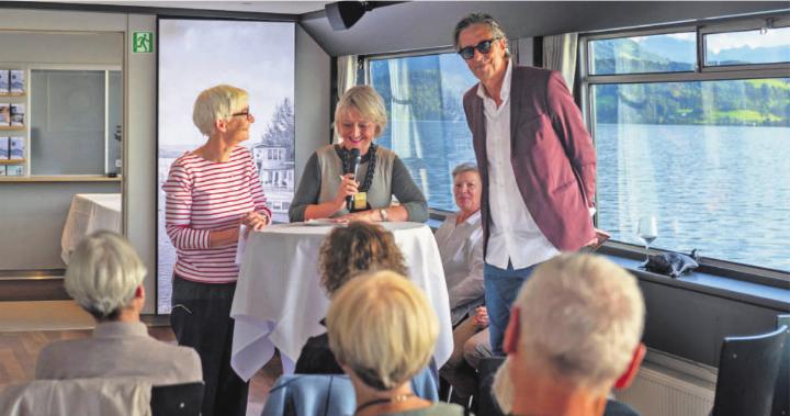 Gespräch vor den Lesungen: Dörte Hansen, Luzia Stettler und Pedro Lenz (von links). Fotos: eb