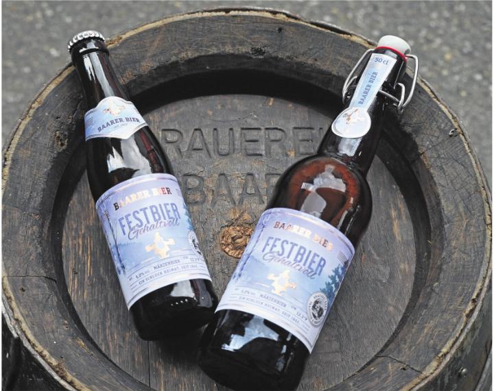 Das Baarer Festbier gehört zur Endjahreszeit wie Chilbi, Guetsliduft und Kerzenlicht. Foto: zVg