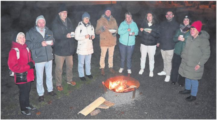Die ALG Baar feierte das Jahresende in winterlicher Kälte. Foto: zVg