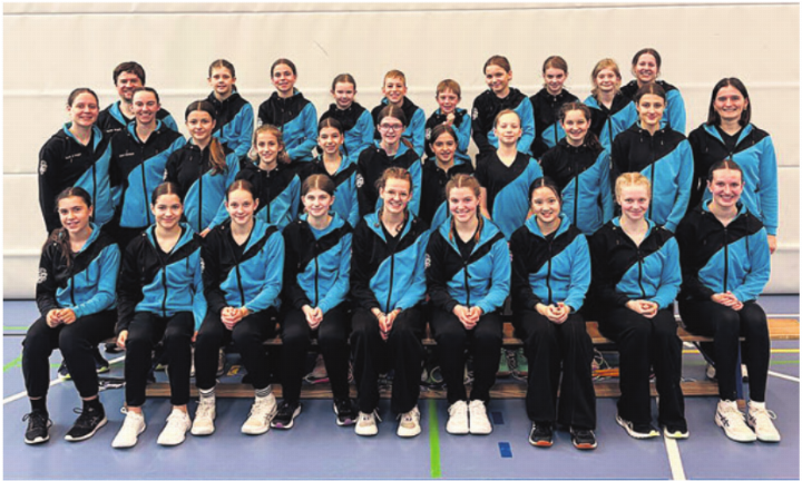 Die Jugendlichen des Rope-Skipping-Trainingslager des TV Baars in Oberägeri.