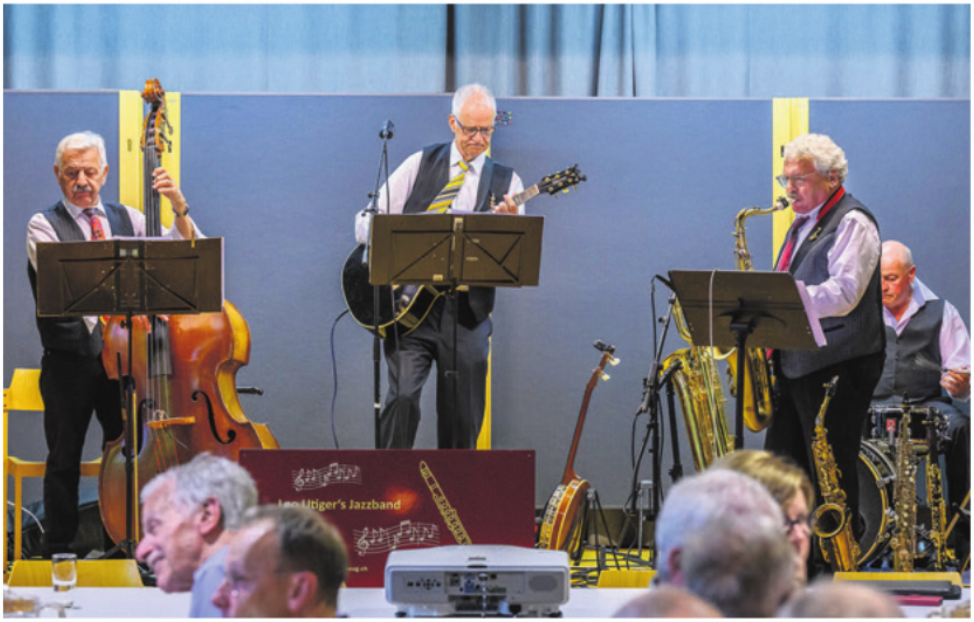Leo Utiger’s Jazz Band sorgte für den musikalischen Abschluss der Heimatbuch-Generalversammlung. Foto: Andreas Busslinger - Das Bild wird blockiert. – Möglicherweise durch einen aktiven Adblocker.