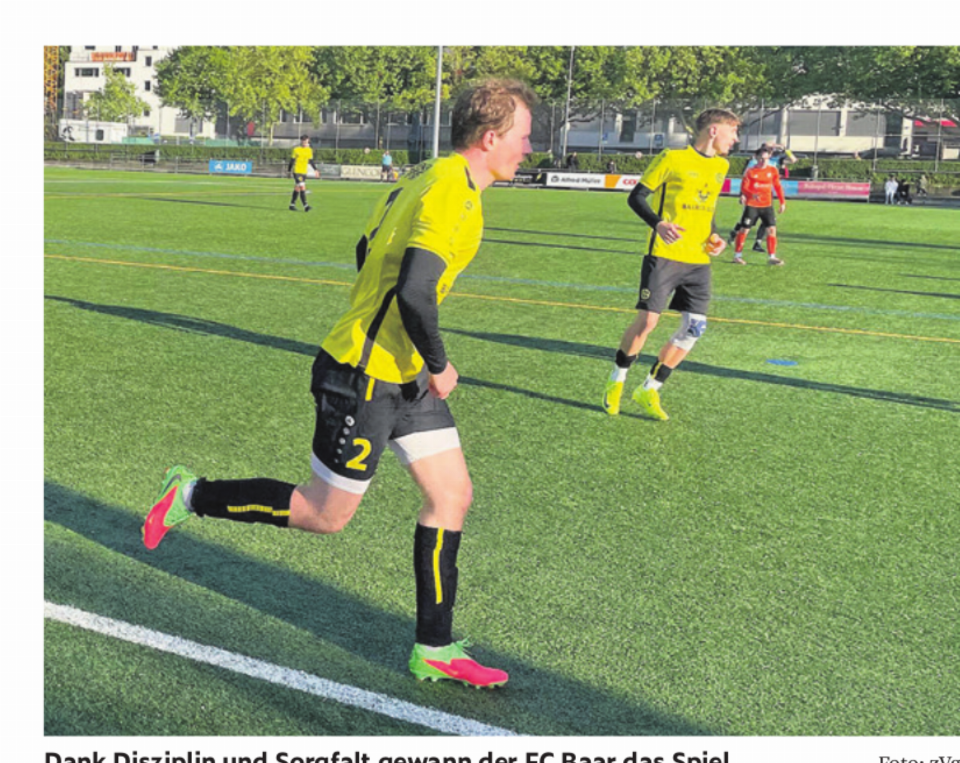 Dank Disziplin und Sorgfalt gewann der FC Baar das Spiel. Foto: zVg - Das Bild wird blockiert. – Möglicherweise durch einen aktiven Adblocker.