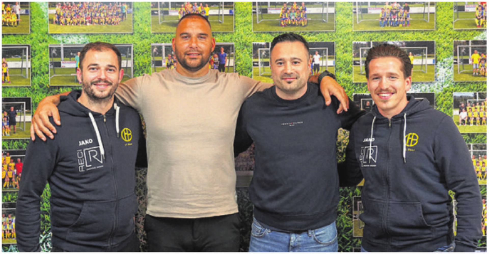 Florim Mani, Ivan Klasan, Cüynet Tatlici, Leo Reci (von links). Foto: zVg - Das Bild wird blockiert. – Möglicherweise durch einen aktiven Adblocker.