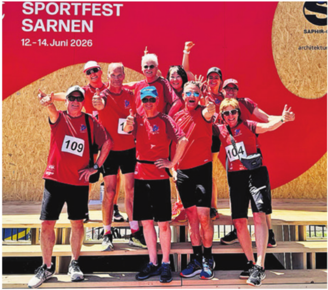 Die Fitness-Riege hat dabei lautstark unterstützt. Fotos: zVg Die Fitness-Riege hat dabei lautstark unterstützt. Fotos: zVg