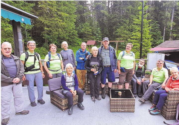 Die Naturfreunde aus Baar haben sich eine Pause verdient. Foto: zVg