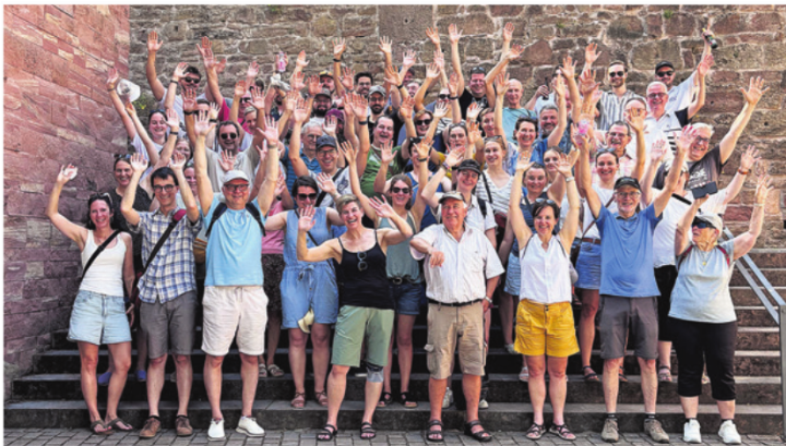 Feldmusik Baar im Heidelberger Schloss. Foto: zVg Feldmusik Baar im Heidelberger Schloss. Foto: zVg