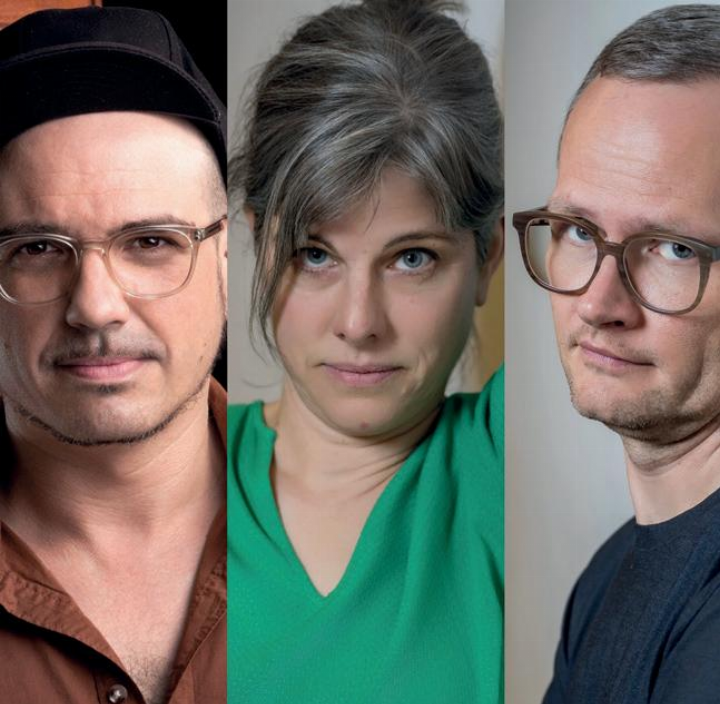 Luca Sisera (links), Isa Wiss und Rayk Sprecher laden zur Show. Foto: zVg