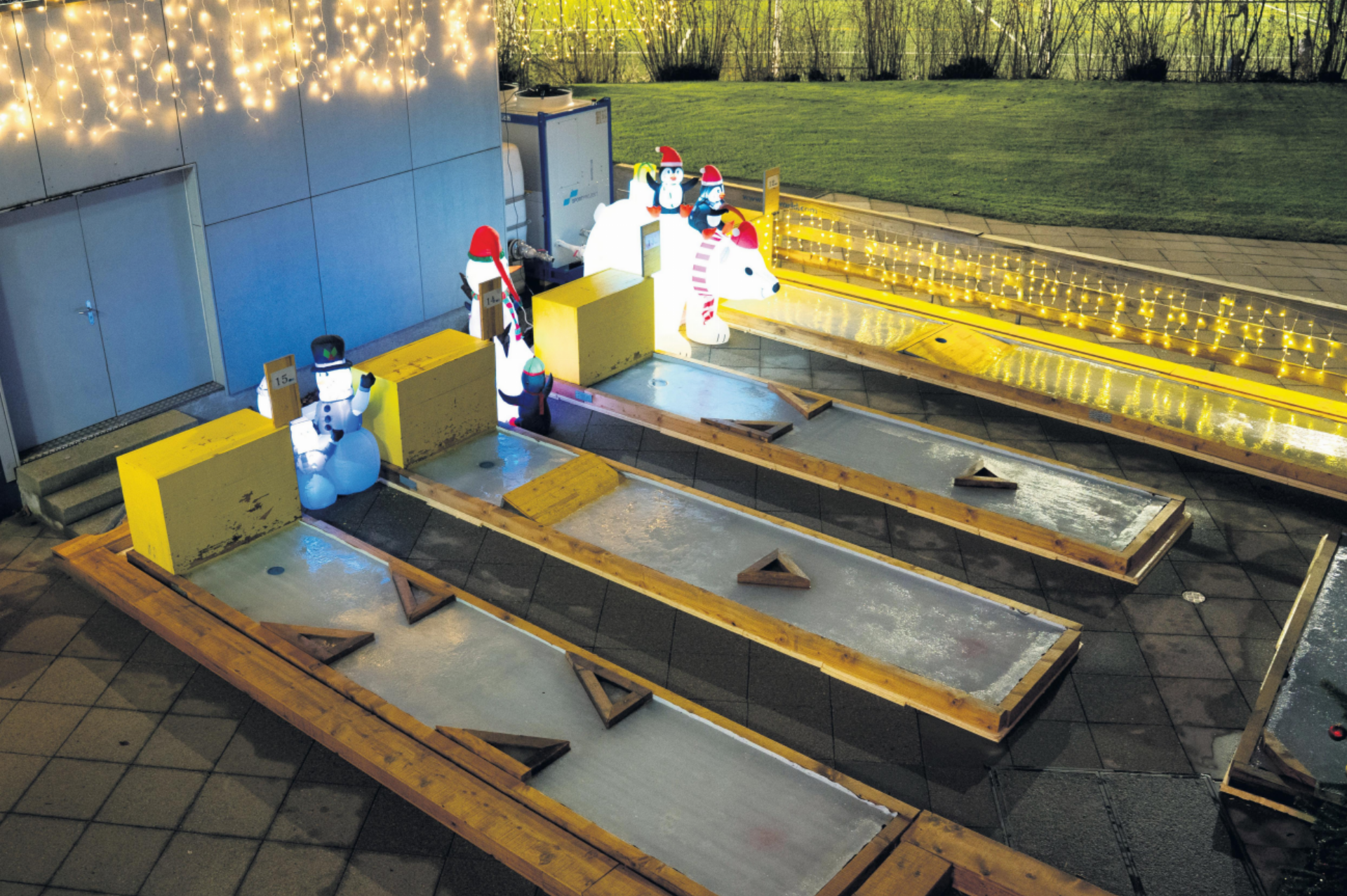 Auf 15 solcher Eisminigolf-Bahnen kann ab 7. November im Schwimmbad Lättich gespielt werden. Foto: zVg - Das Bild wird blockiert. – Möglicherweise durch einen aktiven Adblocker.
